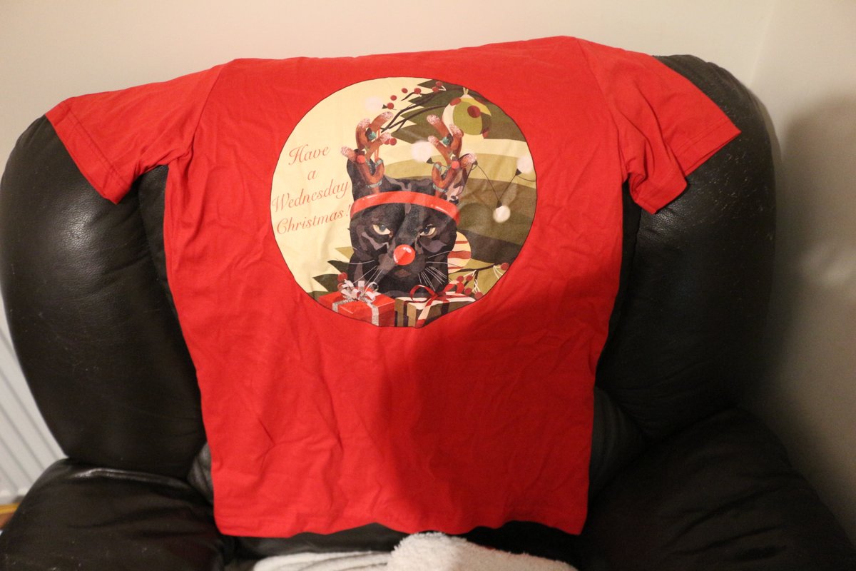 WednesdaysMr's tweet image. Better than Christmas pyjamas - a festive T shirt! £12.00 including UK postage! Available in S, M, L, XL and XXL. DM to order!