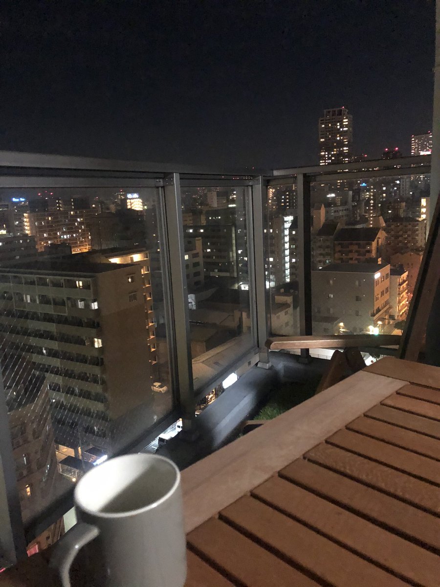 nao_ir_'s tweet image. 仕事終わりのこの時間が1番気持ちいい🥺
来年はもうちょい上の階に住みたいなああ