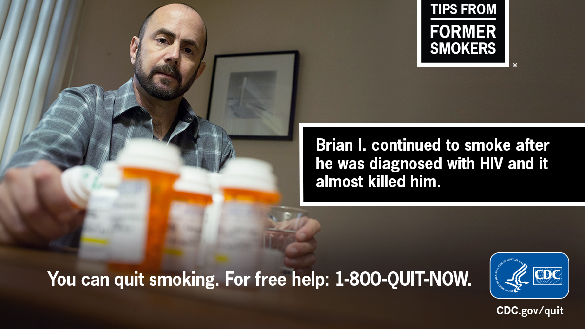 CDC Tobacco Free on Twitter "People living with HIV are less likely to