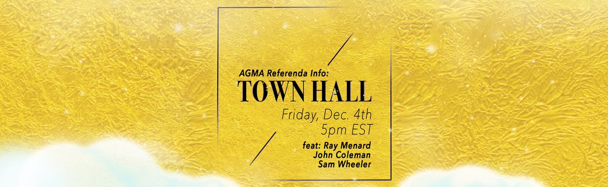 BalancingStage's tweet image. Still have questions about AGMA’a upcoming referenda yet unsanswered?  YUP. Here’s your chance to ask AGMA leadership. We’ve put together another info session this Friday (5pm EST) with guests Ray Menard, John Coleman, and Sam Wheeler #BalancingTheStage