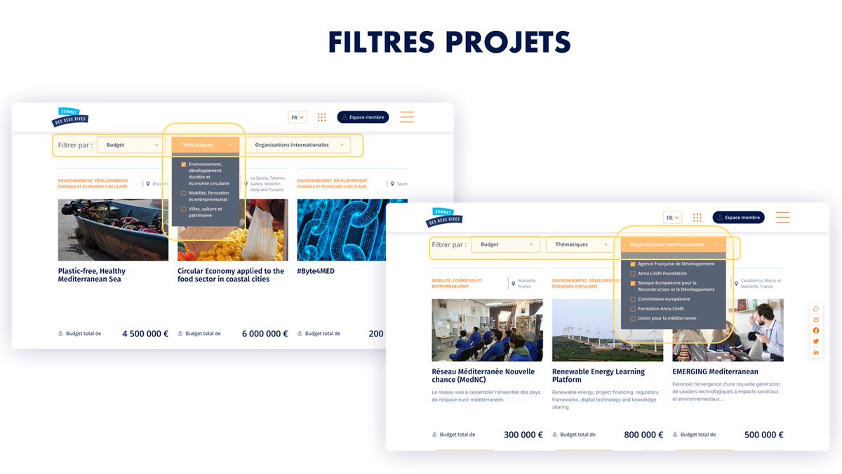 cmimarseille's tweet photo. We have grouped all projects selected at the #SommetDes2Rives under one portal! Whether you're an investor, a journalist or simply a citizen, all info you need is there! Together, let's bring #Mediterranean Cooperation projects to life https://t.co/CNgl7dR6Li @MorenoDodson #MdF4 https://t.co/scWXywGvuA