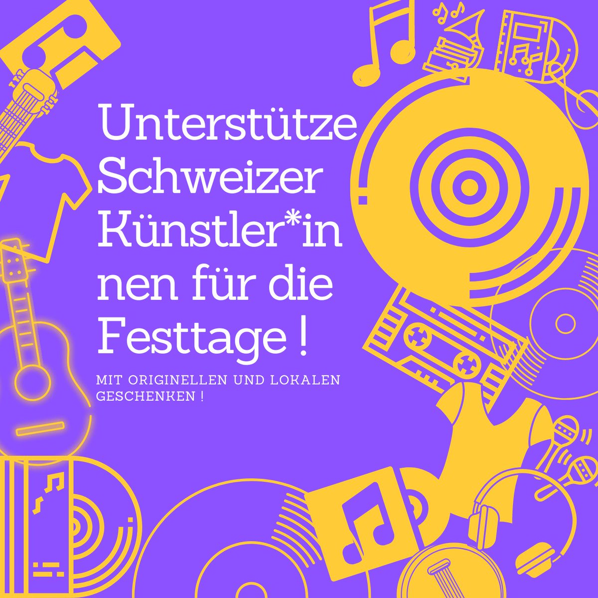Mx3music's tweet photo. Hey all... today is #BuySwissMusicDay share it, buy local, support your artists and bands... buy their merchandise and records and make beautiful Xmas presents by supporting the music scene (thanks @Alioseofficiel for the great initiative and @FondationCMA for the support) https://t.co/QkekM6NFpY