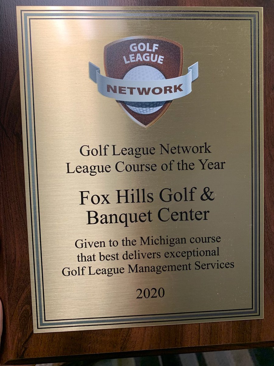 Many thanks! So honored to have received this award for our league services!