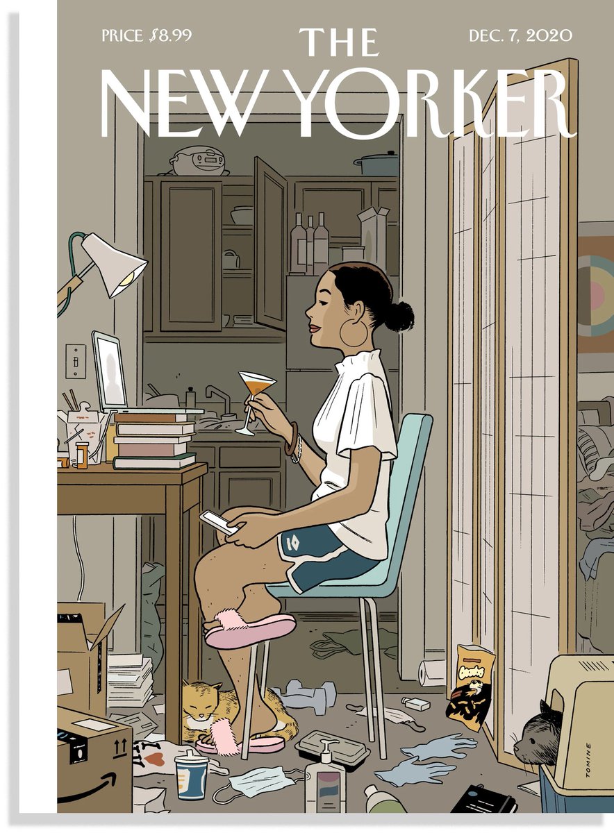 So this week’s New Yorker cover is pretty relatable.

... Maybe a little too on the nose?