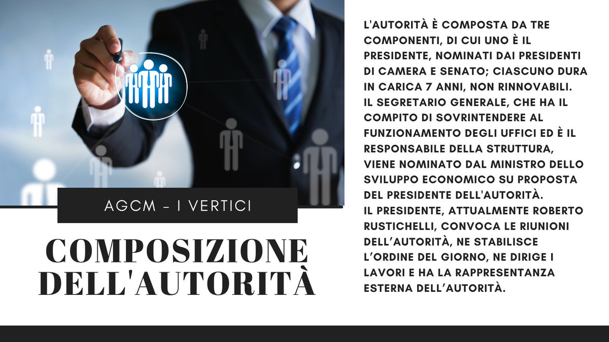 labxmercato's tweet photo. 👔 Chi guida l'AGCM e quali sono le sue funzioni?

#smm20 #studenticoris #innovarelacomunicazione https://t.co/rhn2LENthc