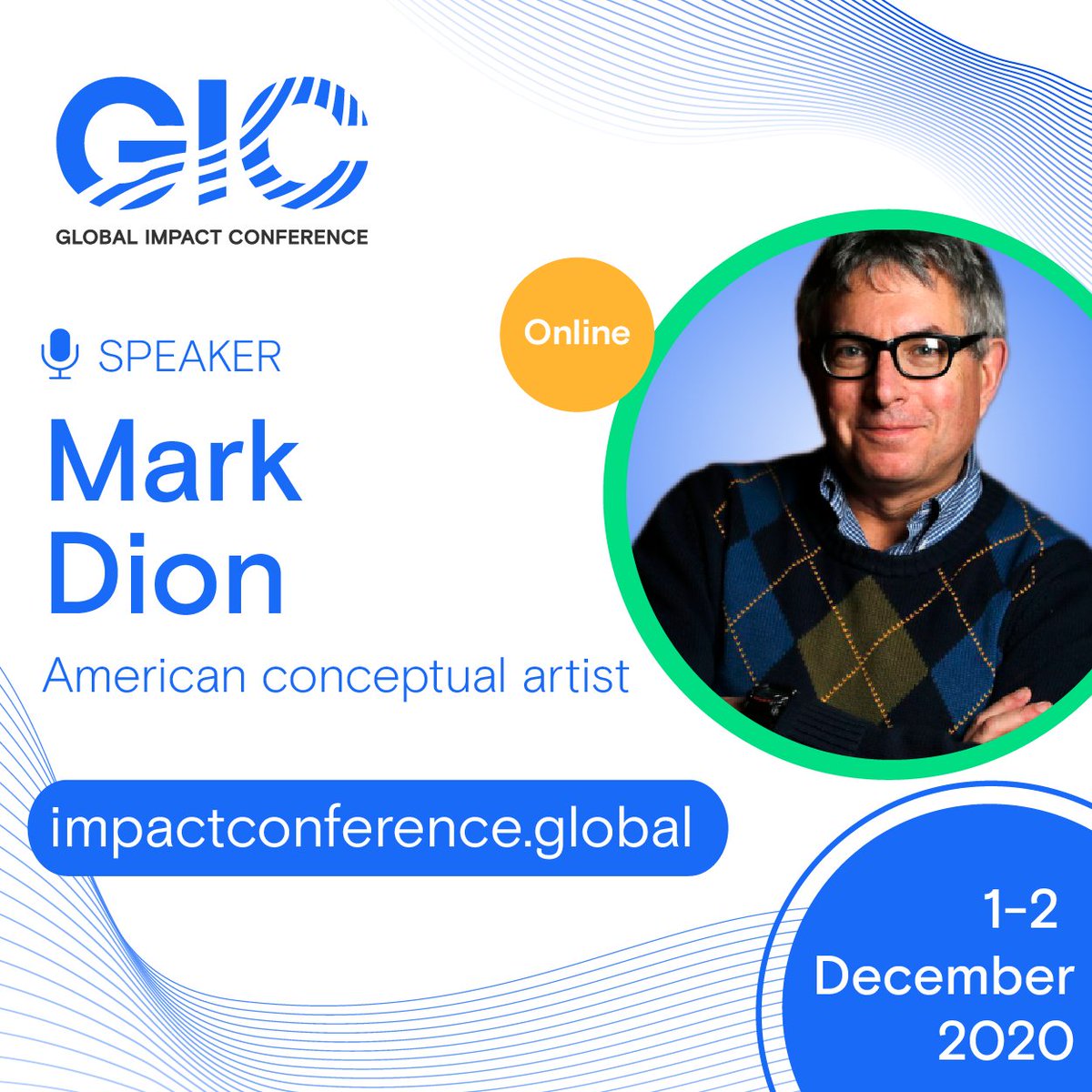 _Global_Impact_'s tweet photo. Mark Dion @V_and_A will speak at #globalimpactconference2020 on «Healthy Societies» session. Watch livestream now on https://t.co/ivEHS11gfl and to join the debate! #globalimpactconference #UN7 https://t.co/PKVwlUT8RR