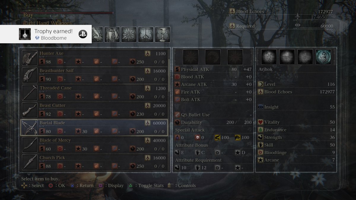 FelixEndico's tweet photo. Bloodborne
Bloodborne (Platinum)
All trophies acquired. Hats off! #PS4share https://t.co/OJYGGRRkVC https://t.co/bXpixZn40R