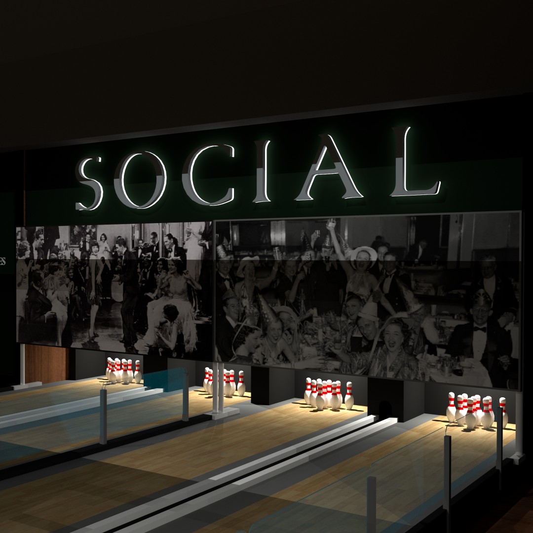 If you desire a little friendly competition, Roaring Social features eight boutique bowling lanes. Think shorter lanes, smaller bowling balls and a ridiculous amount of fun. Join us for a memorable visit filled with all the fun, relaxation and revelry Roaring Social has to offer.