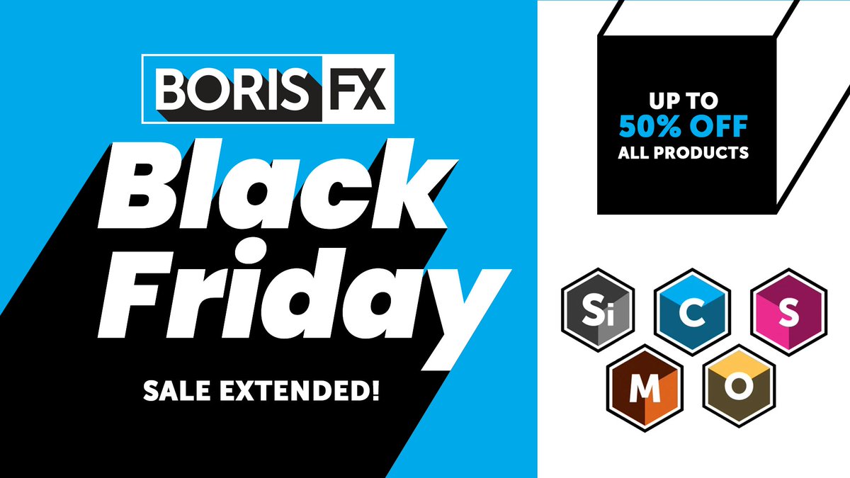 Up to 50% off award-winning #VFX plugins!
Extended til Friday, Dec 4, at midnight EST
You need the best tools, we've got 'em.
Buy Now! https://t.co/7copjxdAgO
Supports Adobe, Avid, OFX hosts.
#videoediting #mograph #blackfriday #postproduction #filmmaking #cybermonday https://t.co/tg2bwJg7JC