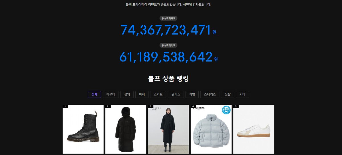 Minさん 韓国コスメとファッションの話 در توییتر 韓国の総合ファッションecサイトmusinsa ムシンサ 4日間のブラックフライデー セール売り上げが743憶ウォン 韓国のファッション Ecとit界隈では常にニュースになる会社だけど今回のブラックフライデーの結果すごい Minさん 韓国コスメとファッションの話 در توییتر 韓国の総合ファッションecサイトmusinsa ムシンサ 4日間のブラックフライデー セール売り上げが743憶ウォン 韓国のファッション Ecとit界隈では常にニュースになる会社だけど今回のブラックフライデーの結果すごい