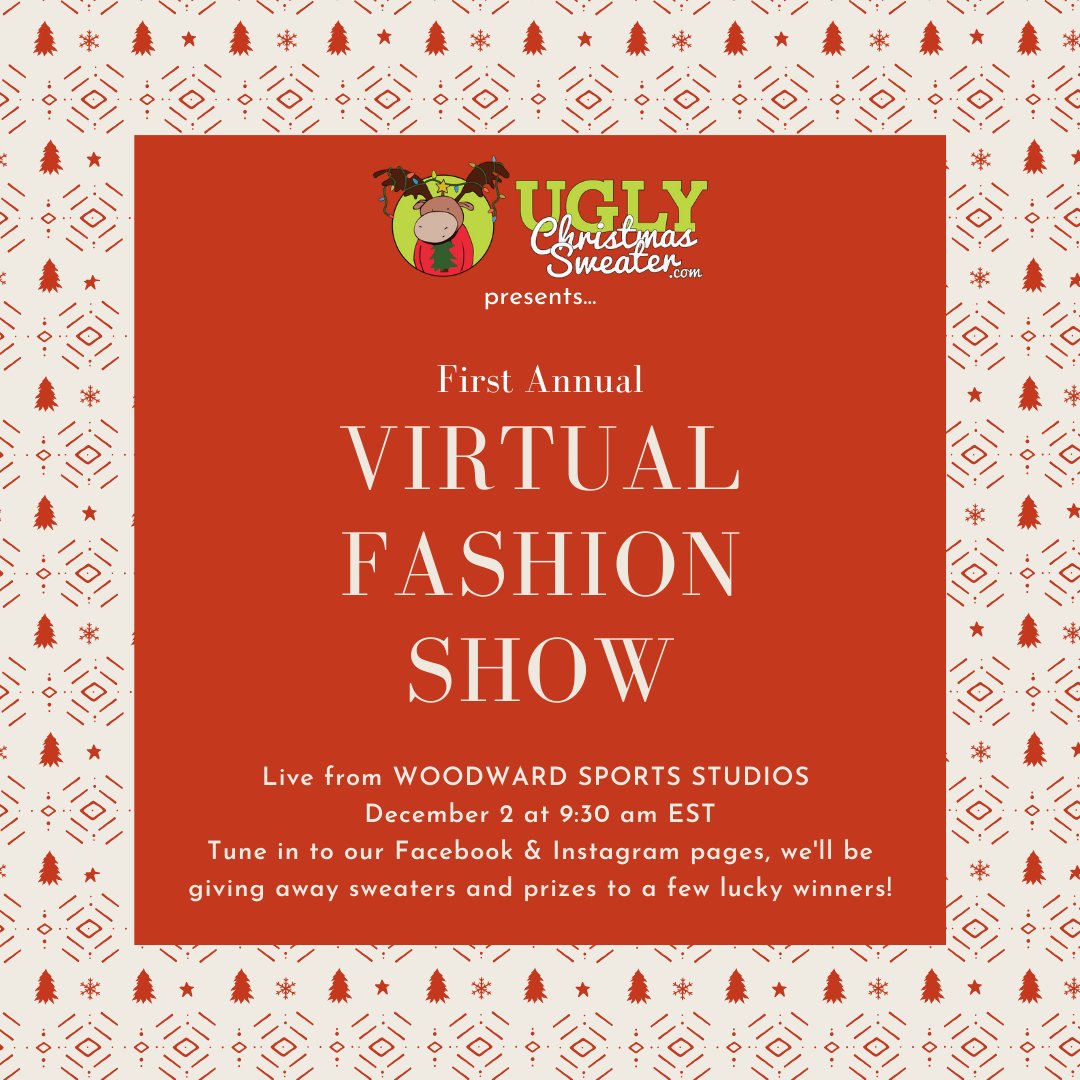 Tune into our FB (bit.ly/FBUCS) &amp; IG (bit.ly/IGUCS) 12/2 at 9:30 am EST for our First Annual VIRTUAL FASHION SHOW live from <a href="/woodwardsports/">Woodward Sports Network</a> where we'll be unveiling our hottest 2020 styles. 🔥A few lucky viewers will win some prizes! Hope to see you there!🎁