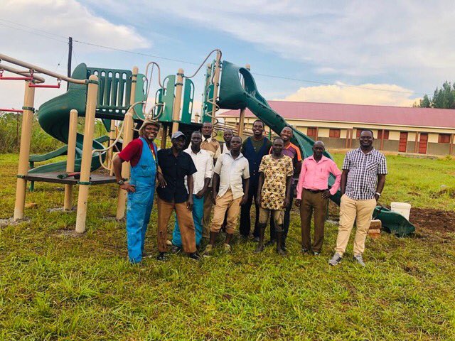 RWpride's tweet image. Last year the RW community was fortunate to receive a new playground.  The former playground has been recycled at a school in Uganda via Kids Around the World!  Global kindness in action!