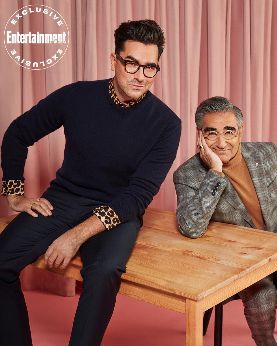 SchittsCreek's tweet photo. ✨ Entertainers of the Year ✨

Thanks, @EW, for including Dan &amp; Eugene in this special issue at the end of a monumental year for our show!

🔗 https://t.co/4u4iXiLuju https://t.co/cdR1Jz6UlK