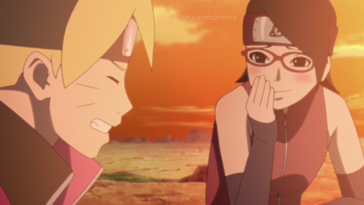 borusaramoments's tweet photo. Boruto and Sarada in sunset colors just hits different ❤️ #borusara https://t.co/p54h4l07fT