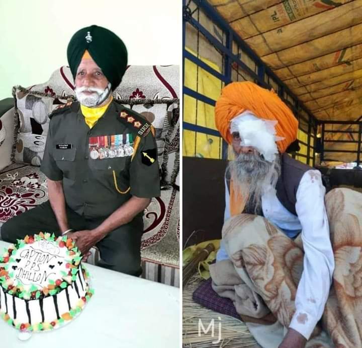 Only_ashuu's tweet photo. ਮੋਦੀ ਸ਼ਰਮ ਕਰ  ਇਹ ਦੋਨੋ #ਫੋਟੋਆ ਇੱਕ ਹੀ ਇਨਸਾਨ ਦਿਆ ਨੇ ।
 ਇੱਕ ਜਦੋਂ ਓਹ ਆਰਮੀ ਵਿੱਚ ਉੱਚੇ ਅਹੁਦੇ ਤੇ ਤਾਇਨਾਤ ਸੀ  ਤੇ ਦੂਸਰੀ ਜਦੋਂ ਓਹਨਾ ਨੇ ਕਿਸਾਨ ਸੰਘਰਸ਼ ਦੀ ਹਮਾਇਤ ਕੀਤੀ।

#FarmersProtest #FarmersBill2020
#godimediapropaganda https://t.co/w2Ao2nkRF8