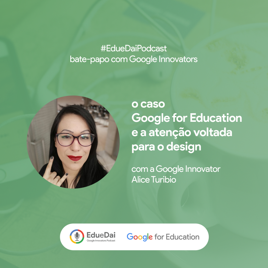 eduedaipodcast's tweet photo. Sabia que o design pode contribuir para a criação de experiências de aprendizado? Neste papo, a Google Innovator, Alice Turibio, nos conta que rodou o mundo investigando sobre o tema. https://t.co/dImA63j60l
.
.
#GoogleInnovators
#GoogleForEducation
#BatePapoGoogleInnovators https://t.co/z9tWrTcA9g