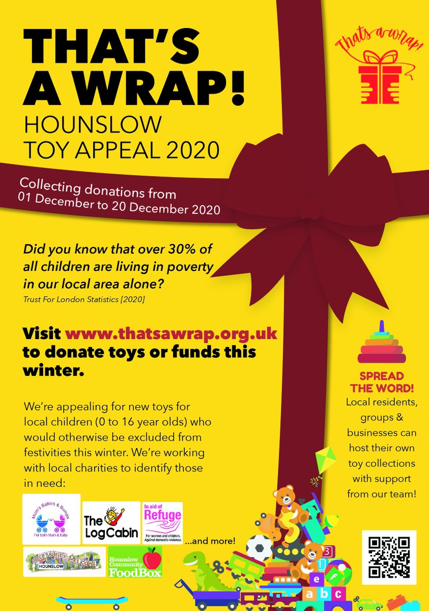 ThatsAWrapLDN's tweet photo. Check out our Winter Toy Appeal leaflet for 2020! This is a hard time for many local families in and around West London, but due to COVID it's particularly important we're supporting one another this year. Donate quickly and easily at https://t.co/Zd581duHmj. Please share! 🙏❄️🎁 https://t.co/e3iWQmWBjb