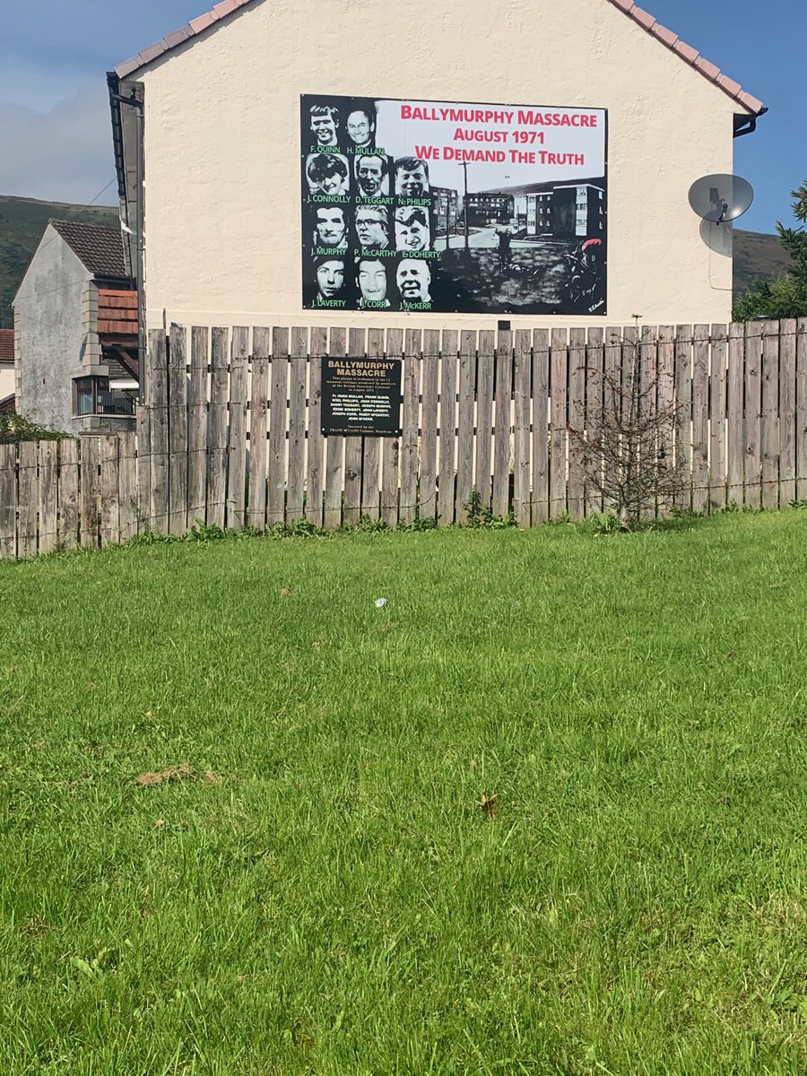 Their claims for justice can still be seen in the streetscapes where the deaths occurred - with placards marking the deaths places of 11 people throughout the Ballymurphy Estate. They have a website and an enduring mural and memorials to those killed with such brutality in 1971.