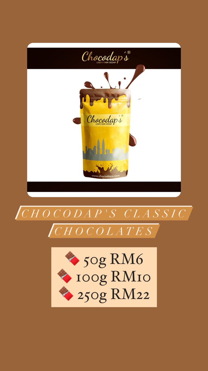 _ohmyshop's tweet photo. Chocodap's is a delicious, tasty, high quality chocolate on par with international chocolate products. Try it now because it's really worth it 🍬 Buy it on shopee to get free postage 🛒🛍 https://t.co/42TF7ANVD2 https://t.co/HqHmllcavV