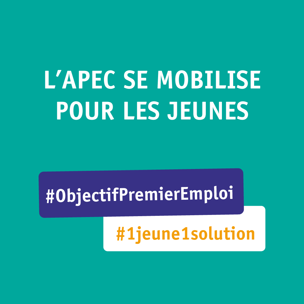 Apecfr's tweet photo. #ObjectifPremierEmploi = Une aide dans votre 1ere recherche d'#emploi 

➡Un atelier : 1 méthode + 1 plan d'actions 
➡Un accompagnement personnalisé 

Pour vous inscrire👉https://t.co/GcjwiknvV8 (service gratuit)
#1jeune1solution #FranceRelance https://t.co/bb8oQIHN0k