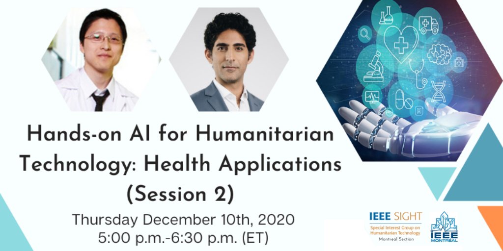 Join our session for #IEEE Sight Week!
Our director of Clinical Strategy, Dr. <a href="/KKafi/">Kam Kafi, MD</a>, will discuss the process of turning #healthcare data into tangible knowledge that can be applied for the well-being of our communities. 

More info: bit.ly/39teTGl  
#Tech4Good #IE2020