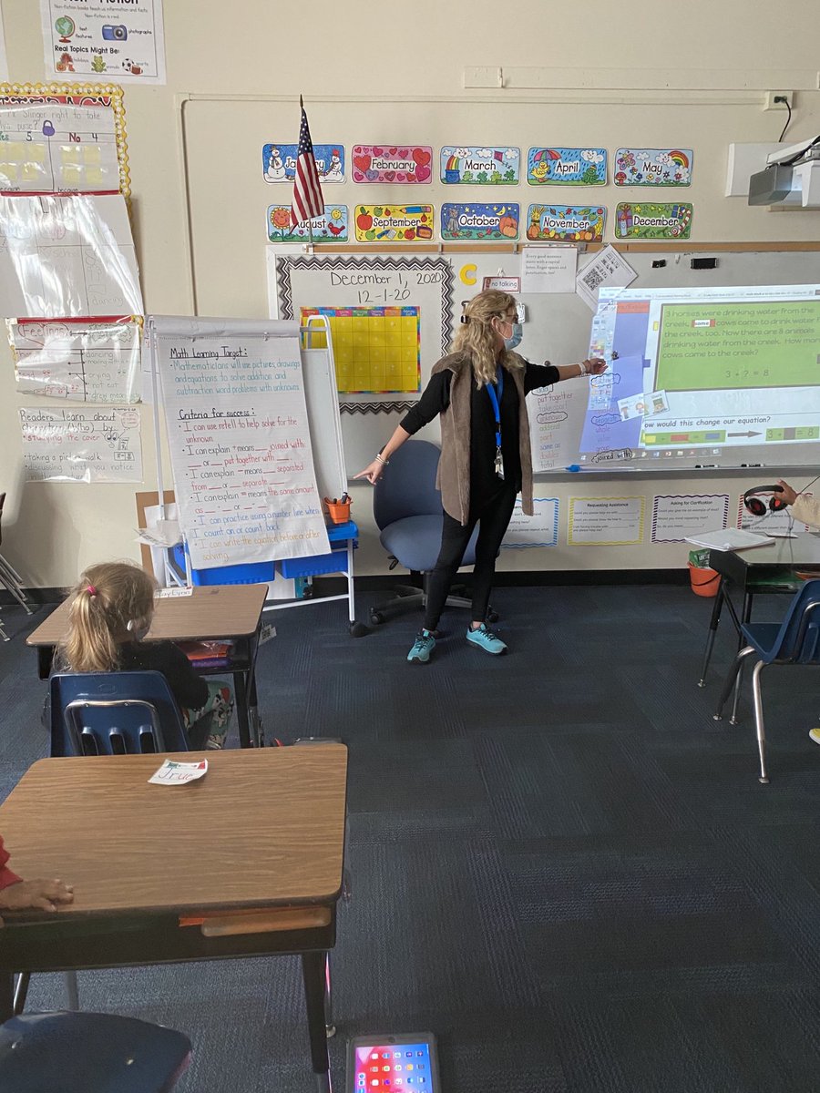 APCrystleWelsh's tweet photo. Amazing math lesson in first grade! Taking problem solving to the next level using the numberless word problem strategy and retell to understand addition and subtraction word problems.  ⁦@MarshvilleES_NC⁩ ⁦@AngelaFoster71⁩ ⁦@Renee_McKinnon1⁩ ⁦@AGHoulihan⁩ https://t.co/3RLDzmY6TB