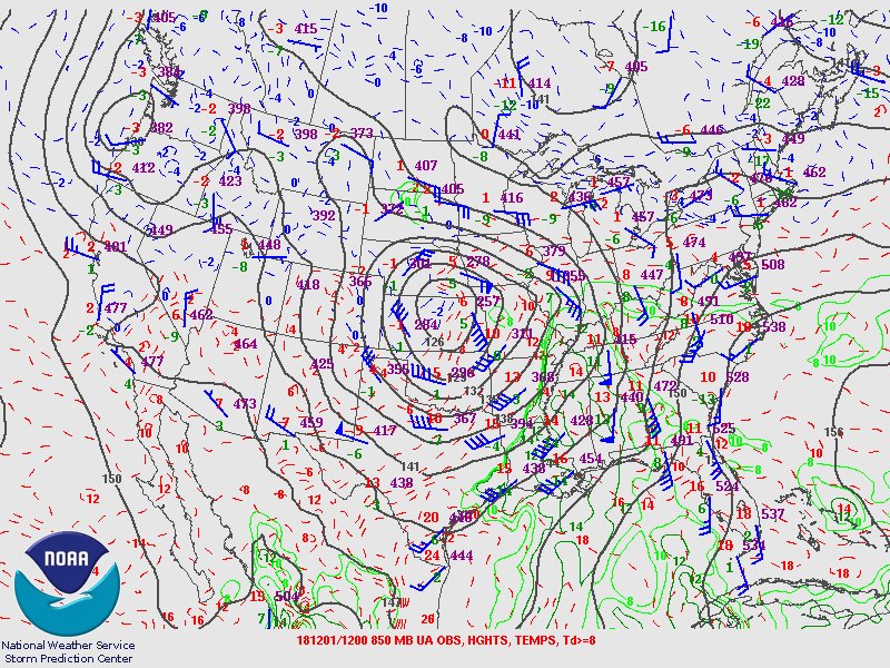 The backdrop was a longwave trough over the western US with a lead wave ejecting across the Central Plains on December 1st. Upstream ridging had allowed for several days of moisture return, with a screaming LLJ transporting moisture from the Gulf of Mexico overnight into the 1st.