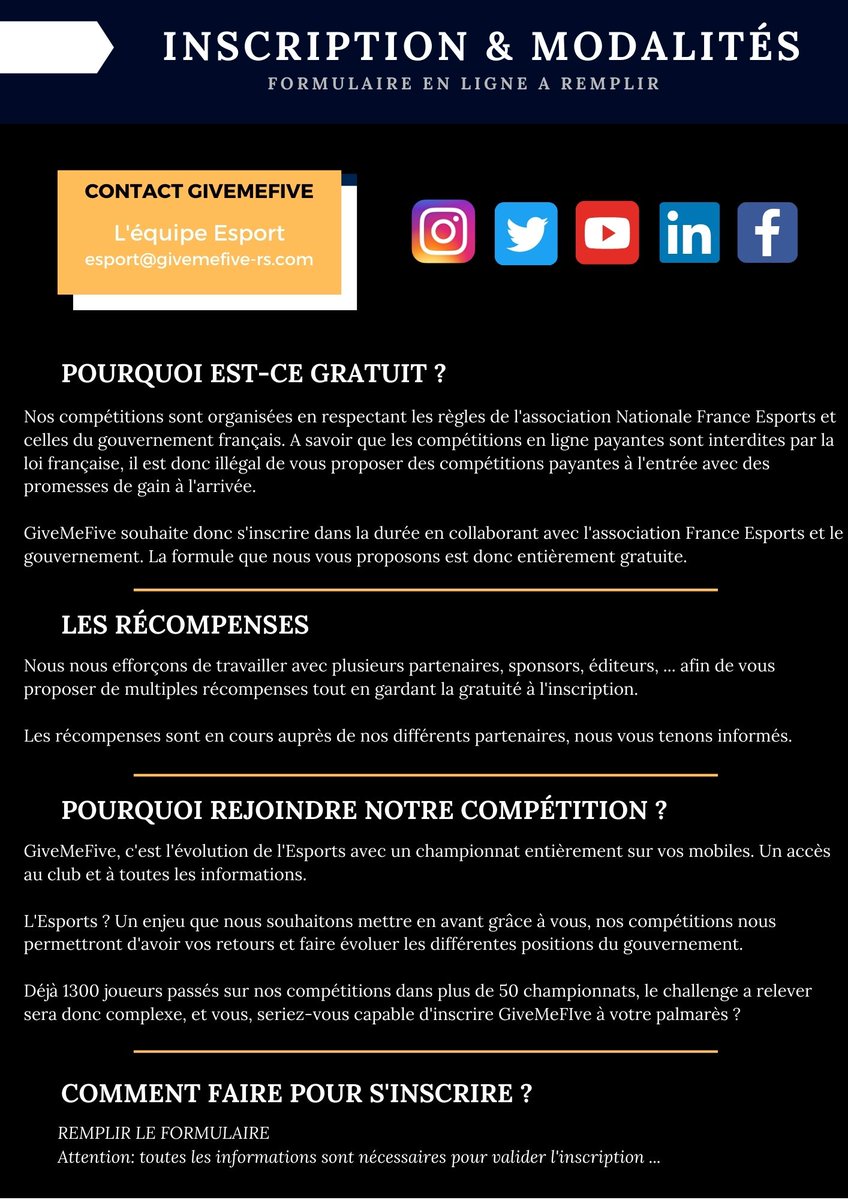 GiveMeFiveApp's tweet photo. Lancement @GiveMeFiveApp Nationale 🚨

Une collaboration avec @BPFC24 &amp; @BPFC_eSport pour lancer le premier championnat 11v11 dédié aux clubs certifiés @FFF 🎮

Vous êtes un club amateur, professionnel, semi-professionnel, vous avez une section Esport ? 

Contactez-nous en DM ➡️ https://t.co/2gJnH80iv5