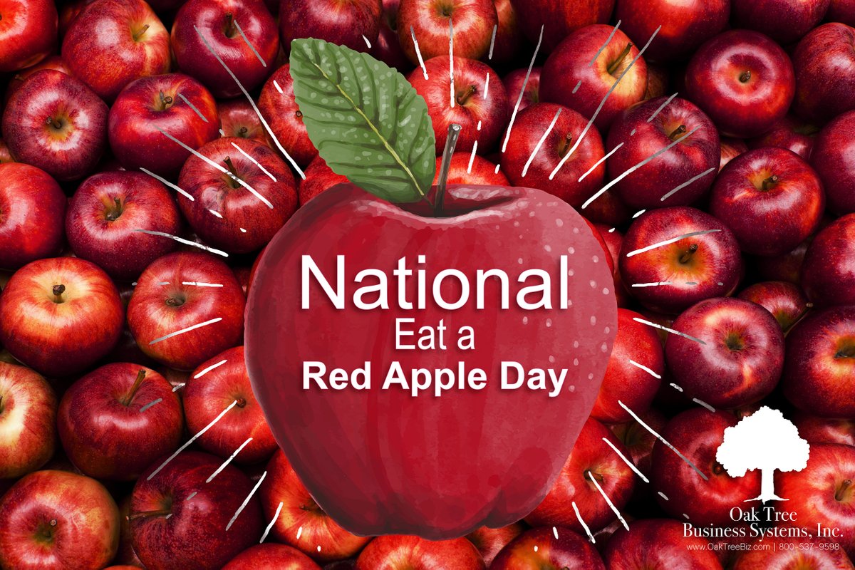 OTBS_CUforms's tweet image. It’s #NationalEataRedAppleDay!!🍎

Did you know there are more than 7,500 different varieties of apples in the world?! 👀

What’s your favorite kind of red apple?😊

Contact us today to schedule your video conference: oaktreeusa.com 

#creditunions #creditunionforms