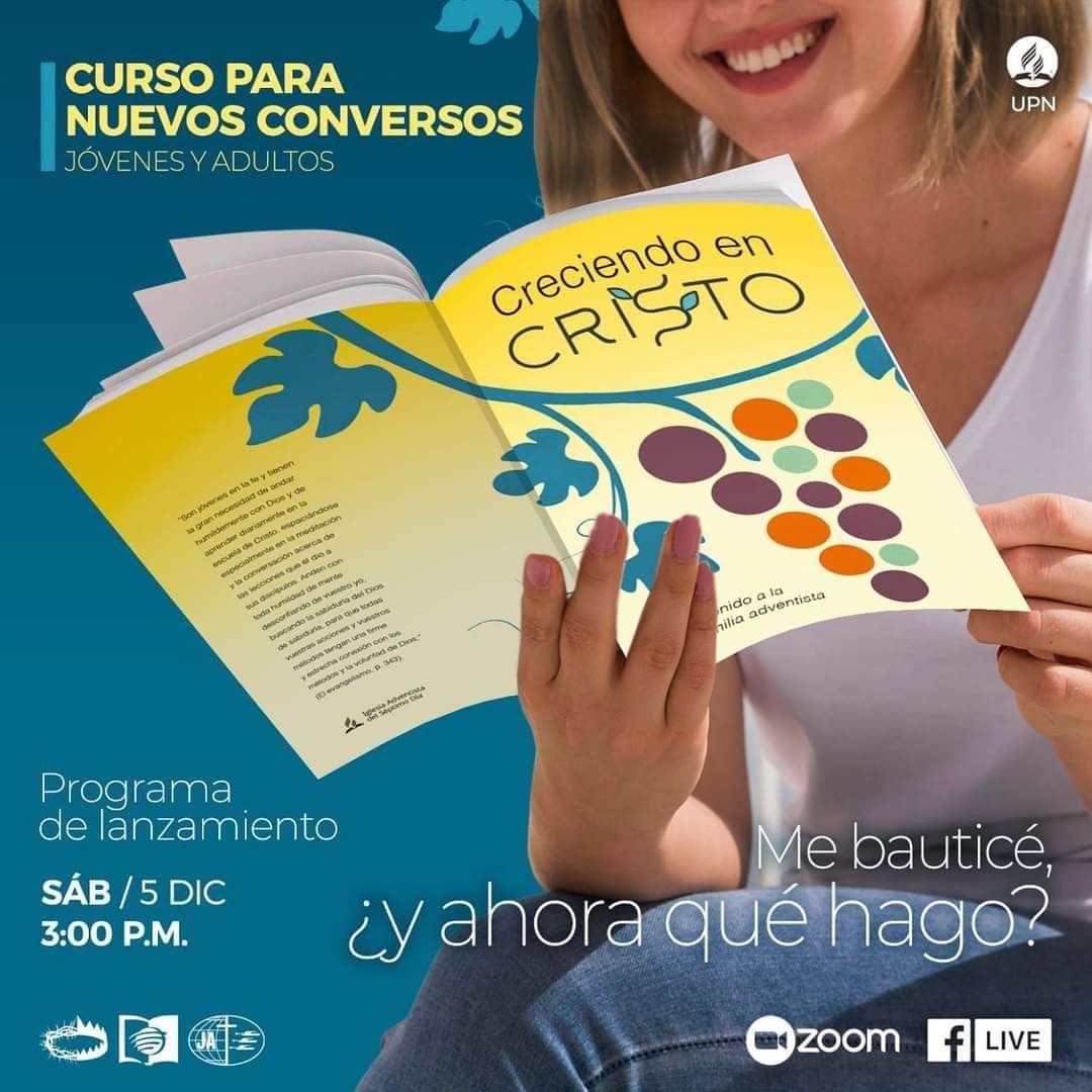 Pr_JorgeAlva's tweet photo. 🤔Me bauticé, ¿y ahora qué hago? 🤷🏽♂️
🚨 Curso para nuevos conversos: 📒#CreciendoEnCristo. 🙏🏽 Una oportunidad para crecer en la vida espiritual. ¡No te lo pierdas! 🙌🏽 Lanzamiento: Sábado 5 de diciembre, 3:00 p.m. 🕒
#APCE
#DMCantoRey https://t.co/1UzJW9q2Wn