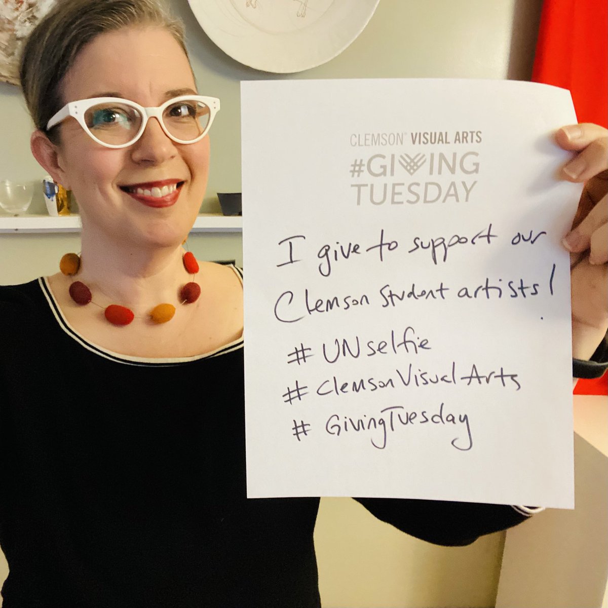 Clemson Visual Arts (@clemsonvisarts) on Twitter photo Support our students!
Your #GivingTuesday gift to <a href="/ClemsonVisArts/">Clemson Visual Arts</a> will support student scholarships to nurture creative talents, promote student research, and present guest artist lectures and arts programming at Clemson. 
#UnSelfie  #ClemsonVisualArts
bit.ly/ClemsonVisualA… Support our students!
Your #GivingTuesday gift to <a href="/ClemsonVisArts/">Clemson Visual Arts</a> will support student scholarships to nurture creative talents, promote student research, and present guest artist lectures and arts programming at Clemson. 
#UnSelfie  #ClemsonVisualArts
bit.ly/ClemsonVisualA…