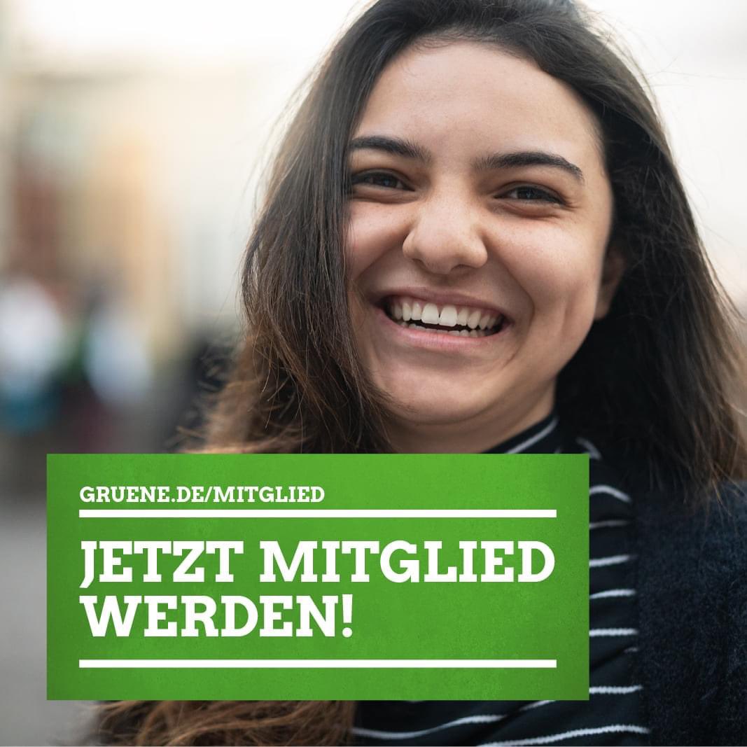 Haltung zeigen, Mitglied werden. Wir freuen uns auf dich!
👉gruene.de/mitglied