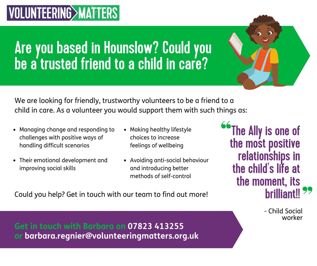 Are you looking for ways to help a child in care? Have a look at this fantastic opportunity!
#GivingTuesday #EHGiving #HounslowGiving