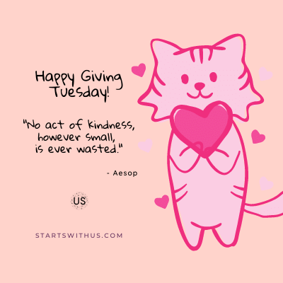 swuteam's tweet photo. Happy Giving Tuesday!  "No Act of Kindness, however small, is ever wasted." - Aesop
 #givingtuesday #givingback https://t.co/oZVWduqQ2h
