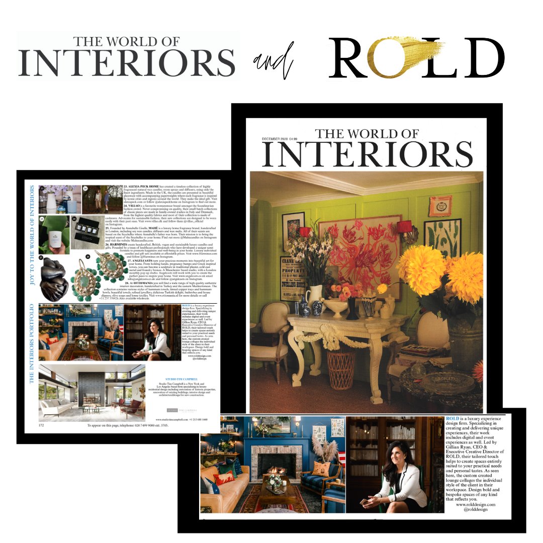 ROLD, featured in this month’s <a href="/WofInteriors/">The World of Interiors</a>! How amazing is this?! Pictured here is the coziest spot in Roscoe Village, <a href="/wildwoodchicago/">Sarah Dickerson</a> lounge. Such a special project to us.