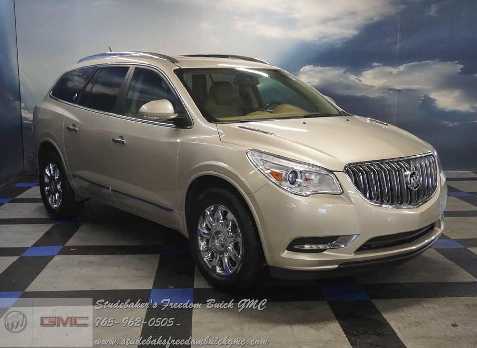 StudebakerAutos's tweet photo. Recent Arrival: Luxurious 2016 Buick Enclave for $18,999! Leather, 19" Chrome Clad Aluminum Wheels, Power Heated Seats,  Navigation, Sirius, and OnStar. Contact Staff for details: 765-962-0505 https://t.co/ae8MhetQiv