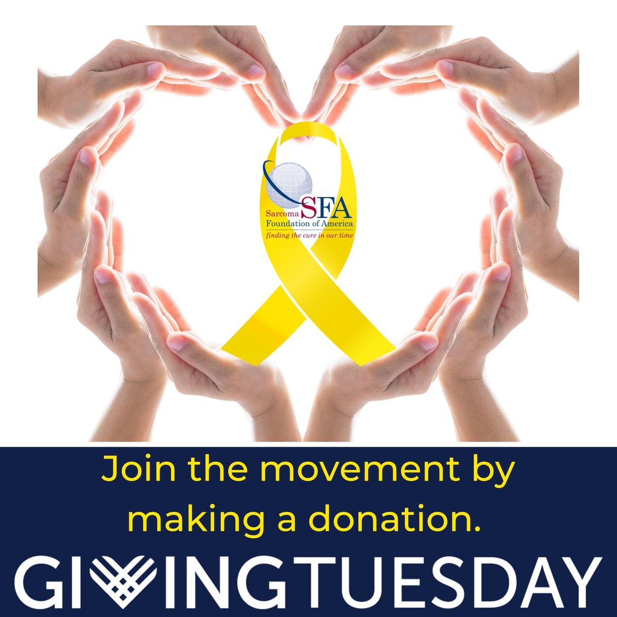 Happy #GivingTuesday! SFA has as its primary purpose to increase the focus and attention on sarcoma research and we need your generosity to help find new and better therapies. 

p2p.onecause.com/sfagivingtuesd…