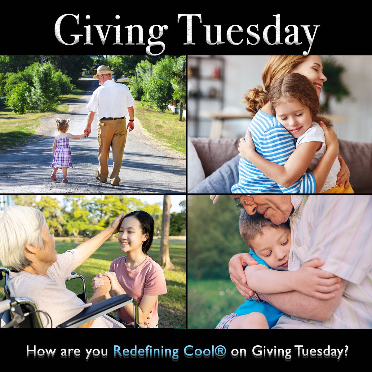 SoCoolBrands's tweet photo. Giving a hug, your hand, or your time are the most valuable things you could do. 💙 #GivingTuesday #RedefiningCool https://t.co/1idljjPptS