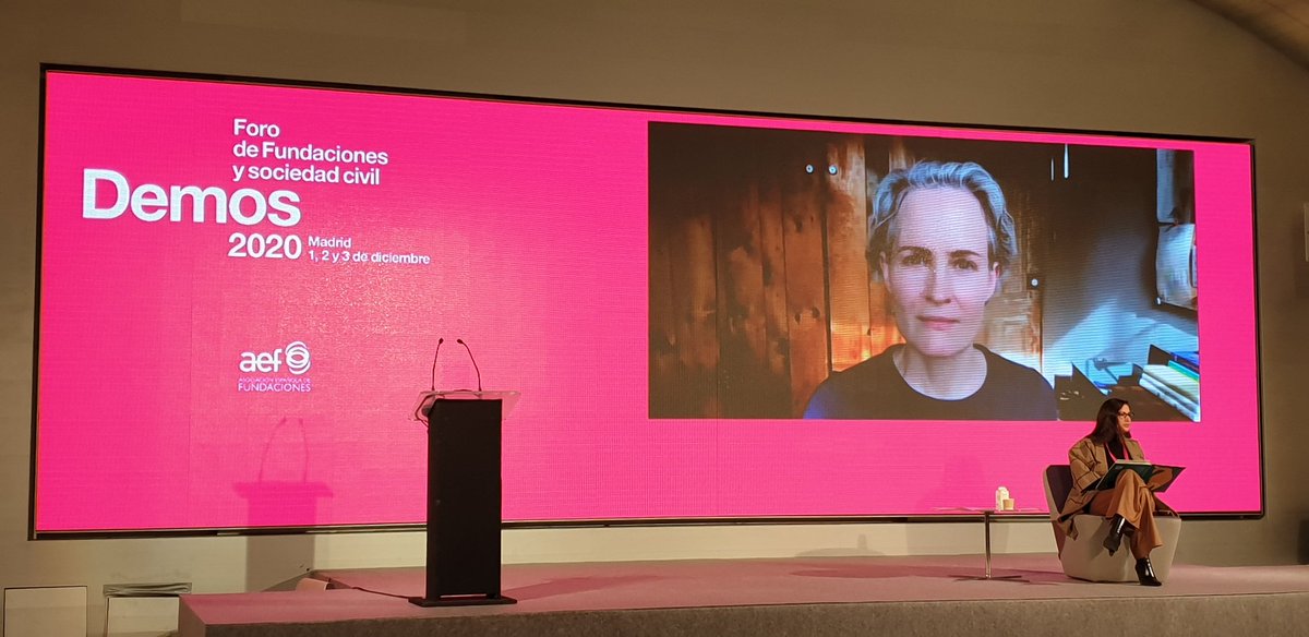 sensetribe's tweet image. Today we are enjoying powerful conversations at #Demos2020 Now with @isabellelegalo interviewing Miranda Massie, director of the @ClimateMuseum.