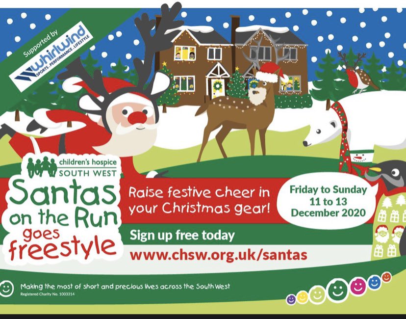 kileytellam's tweet photo. Join @chsw and sign up your Tennis Club for Free for Santas on the run goes freestyle! Decide your activity with your members. Clubs who sign up in Cornwall have a chance to win matched funding of up to £500 for sports equipment with @whirlwindsport  #chswsantas #charitytuesday https://t.co/6EGDlmePKg