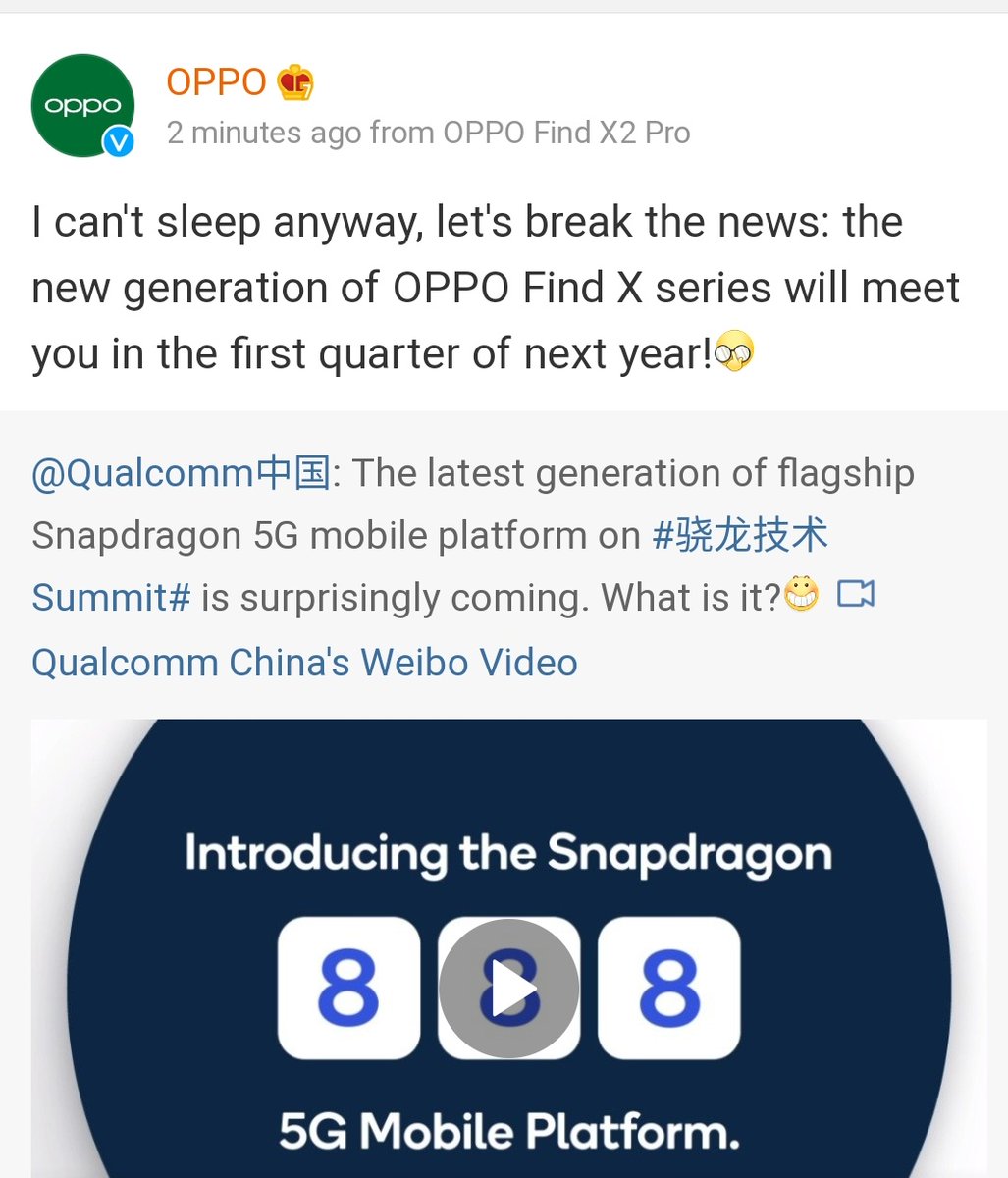 Utsav_raj22's tweet photo. OPPO Find X Series debuts Snapdragon 888
#Oppo #SnapdragonSummit #FindXseries #Snapdragon https://t.co/Wf6UqDQF8A