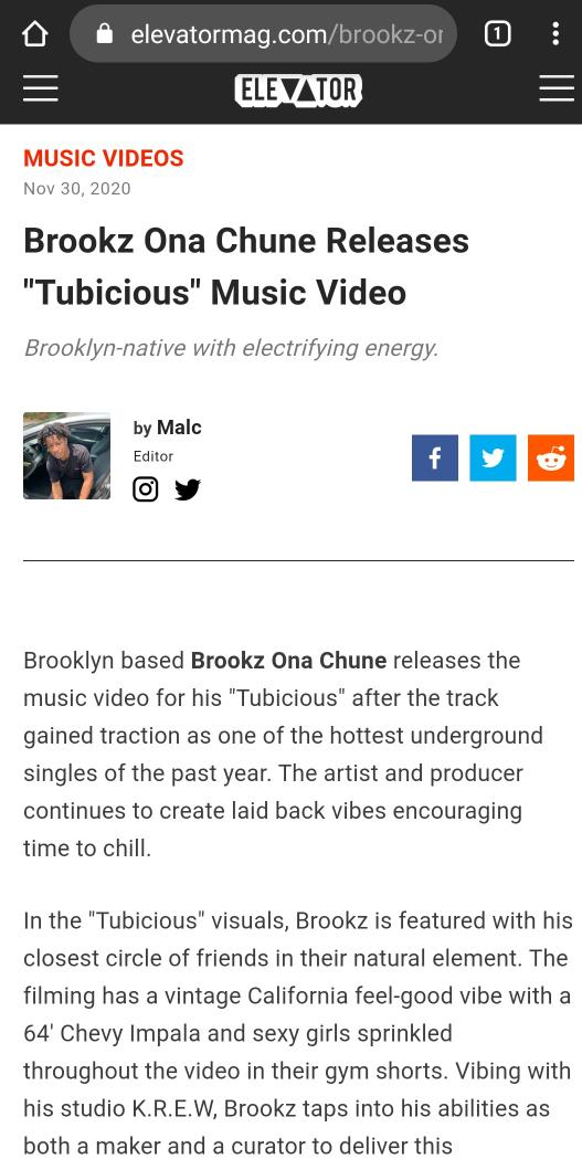 Playbook_MG's tweet photo. Spotlight on @ChuneOna in @ElevatorMag #Tubicious #outnow #newmusic #musicvideo #Brookz 
@MarieDriven @LivengoodLivin 
@SarahPlaybookMG #Entertainment 
https://t.co/ROvW0IGPDF https://t.co/CG3cLdWkUC