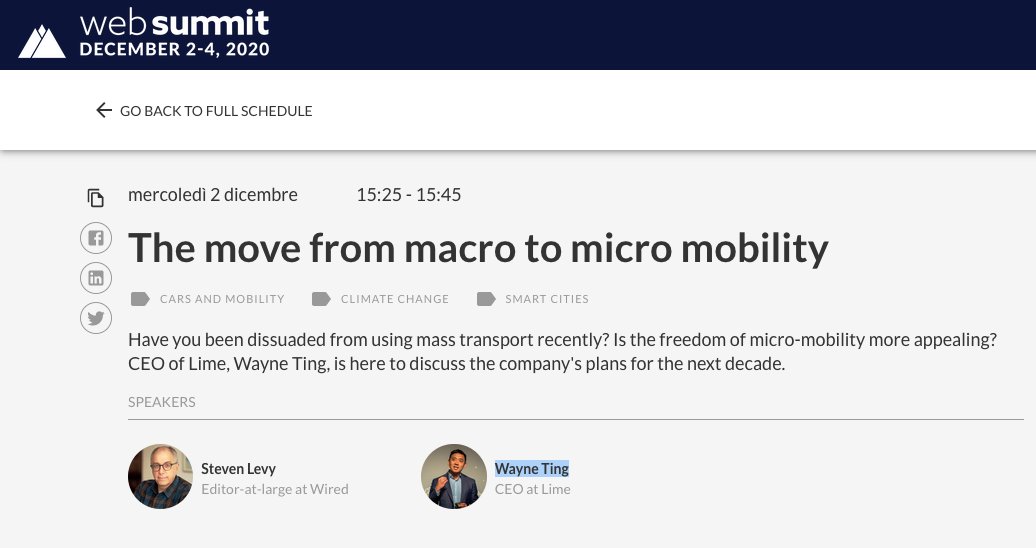 sunspeker's tweet image. Tomorrow @WebSummit will start with its 1st #digital and online event. We&apos;ll follow more interesting panels about #Sustainability, #adv, #SmartMobility &amp;amp; #SmartCity.
One will be about &quot;The move from macro to micro mobility&quot;. websummit.com/schedule/times…
#BeSmartBeSunny