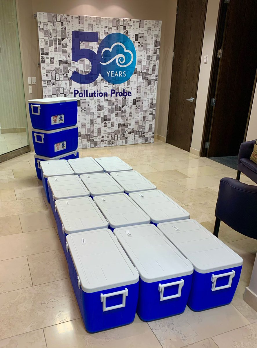 We're nominating ourselves this #GivingTuesdayCA! A stack of coolers might seem an odd choice for an #unselfie, but these are a vital tool of the <a href="/GLPCleanup/">Great Lakes Plastic Cleanup</a> through which we're getting plastic pollution out of the #GreatLakes waterways! #GoreMutual #togetherwehelp
