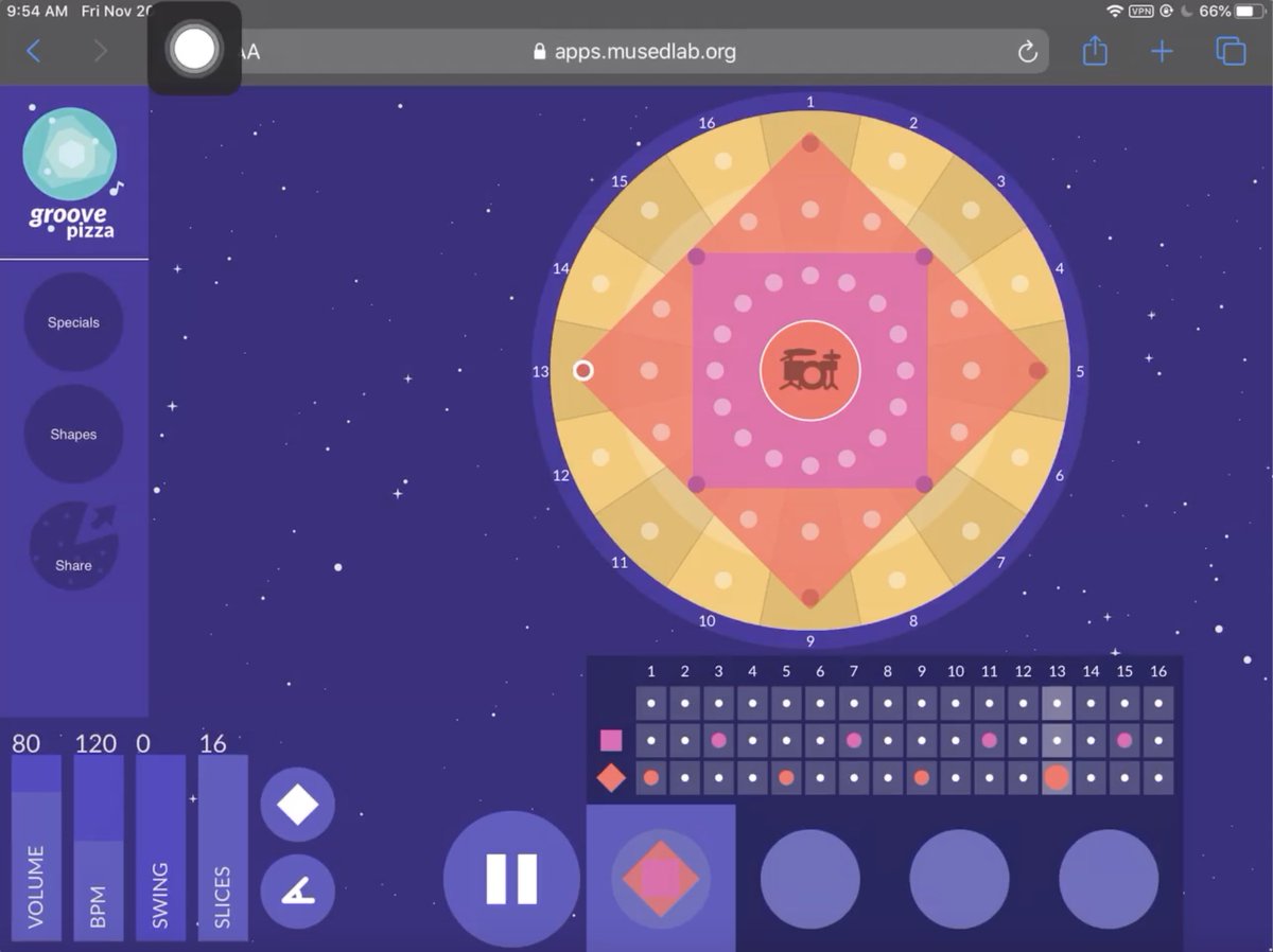 DHMSBand's tweet image. DHMS band students are using #GroovePizza to create backing tracks for their long tone warm-ups. It&apos;s so fun to hear their creations! 

#VirtualMusicClass #CreatingMusic #APSArtsThrive