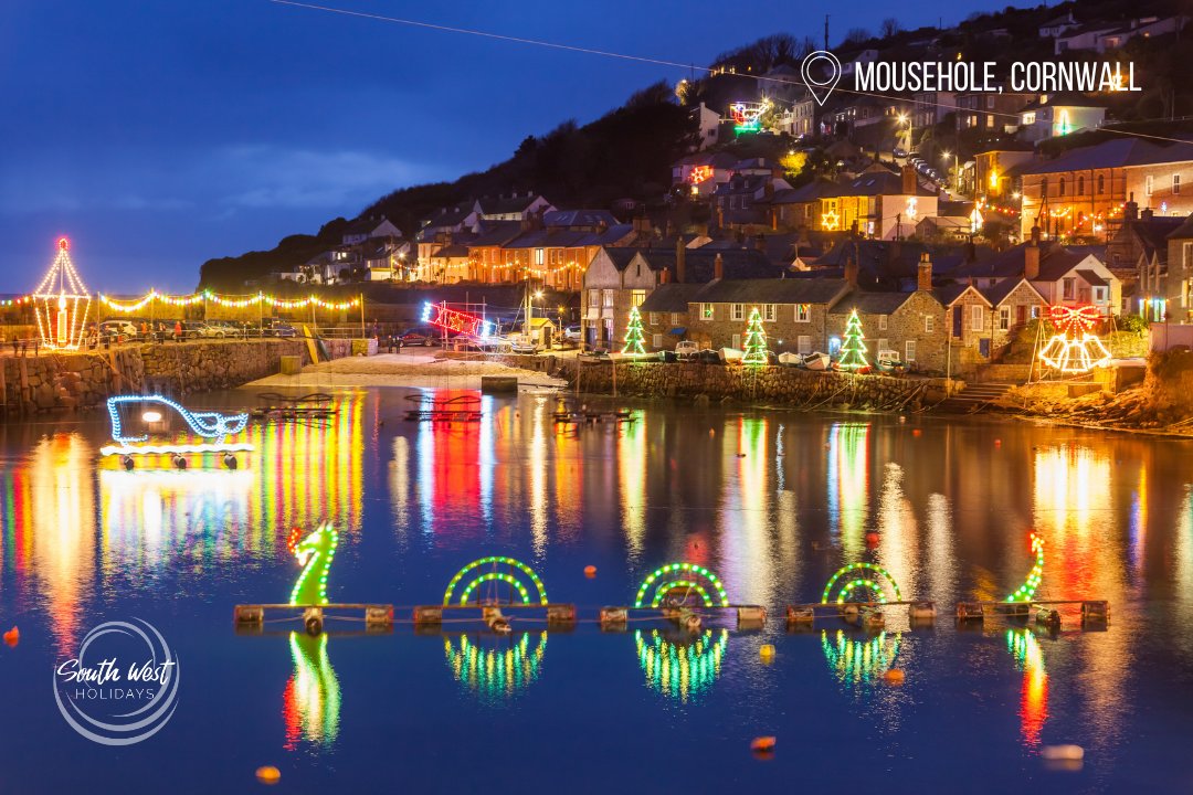 We're going to miss visiting the Mousehole Harbour Lights in #Cornwall this year - some of our favourite #Christmas lights in the #SouthWest... But at least we can admire this photo! 😍🎄