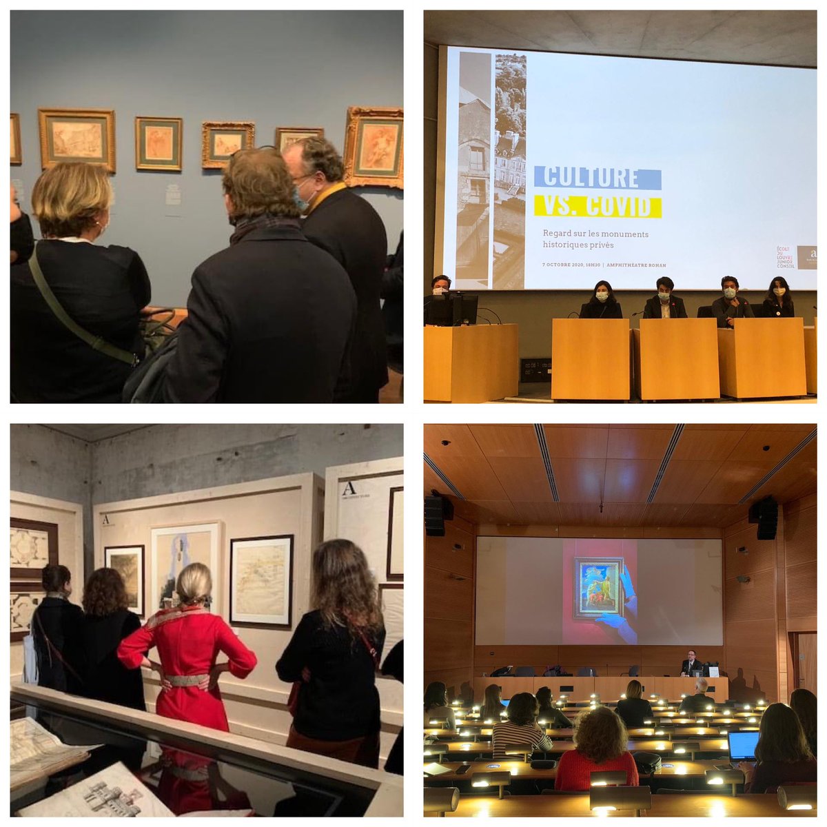 Une rentrée en fanfare pour les Alumni : - Visite de la collection Prat au Petit Palais - Conférence sur « Culture vs. COVID Focus sur les monuments historiques privés » - Visite de l’exposition « Le dessin sans réserves » - Conférence sur le futur musée du Grand Siècle.