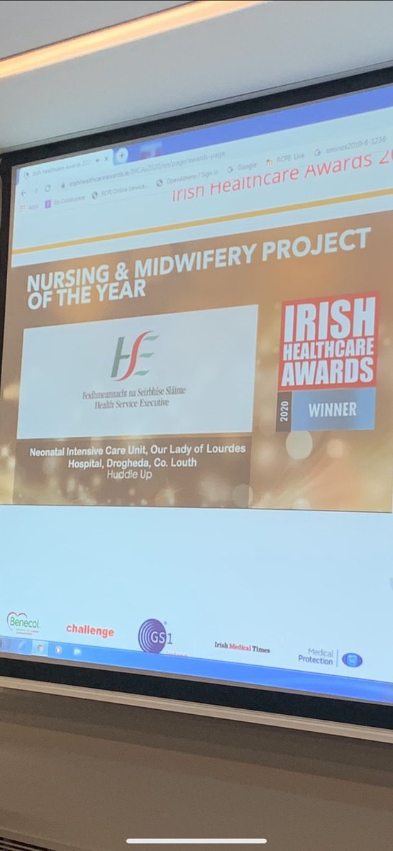 gra_milne12's tweet photo. Huge congratulations to the team in the NICU @OLOLMat_Unit for winning the Nursing and Midwifery Project of the Year #IHCA2020 and congratulations also to the Oncology Unit for receiving a First Commendation 🎉🎉🎉 @NursingOlol @bradyfiona11 @AdrianCleary101 https://t.co/aUODTRe6LF