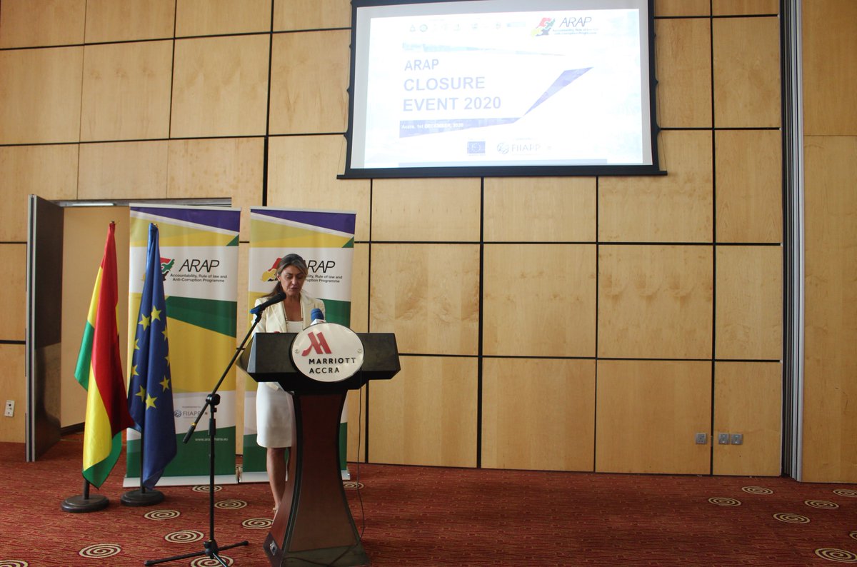 ARAPghana's tweet photo. “#ARAP has not only strengthened the coordination among justice sector institutions at the national level, but it has also fostered the engagement of Ghanaian institutions at the international level, promoting the exchange of experience among peers" - @sg_anae 
#Ghana https://t.co/nPvfoNodBI