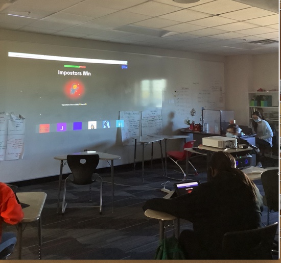Engaging remote learners along with "in-person" as they practice multiplying fractions:  They are LOVING Gimkit Trust No One/Among Us mode!! #mathisfun #gimkit #zoom #westfam <a href="/ttdtramanh/">Mrs. Dinh</a>